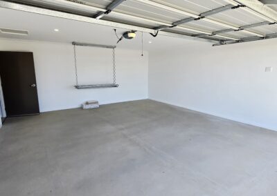 Secure double garage with step-free access at the SDA home located at 7 Ryan Court, Torquay.